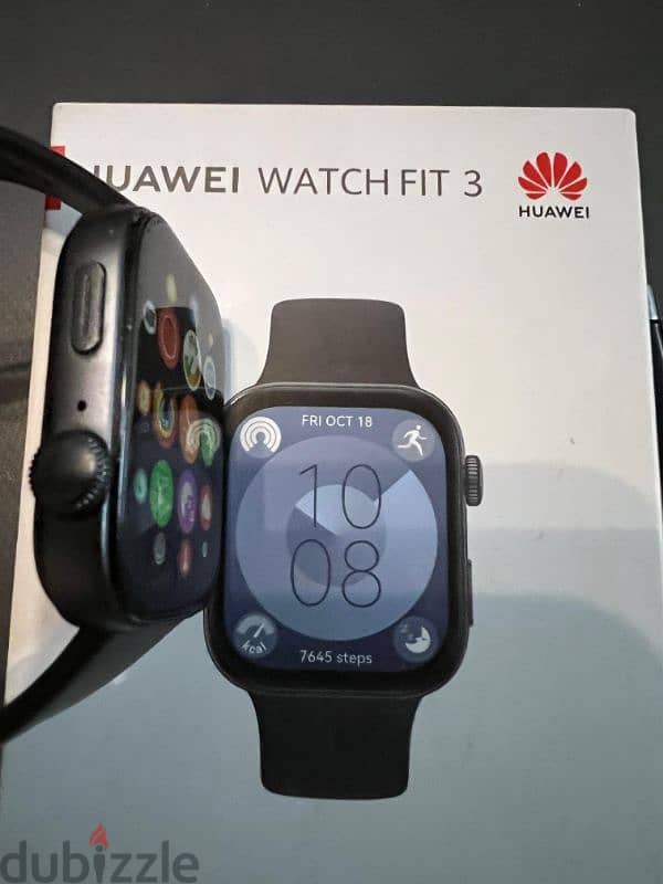 Huawei watch fit 3 بحالة ممتازة والبيع لعدم استخدامها 3