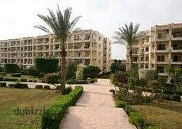 Apartment with garden for sale, ultra super deluxe finishing, with kitchen, double view landscape, Zayed 2000 Compound, Sheikh Zayed