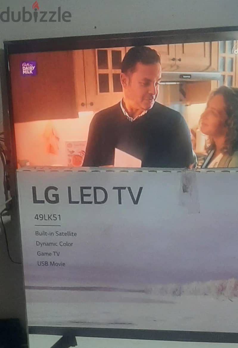 شاشة ال جي LG 49 بوصة برسيفر داخلى استعمال خفيف جدا بالكرتونه للتواصل 1