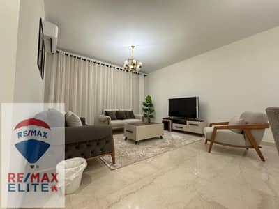 Apartment for rent fully finished and furnished, with AC's and kitchen in Mivida avenues Compound ,Fifth Settlement 140 M