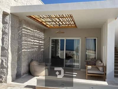 Chalet for sale Full sea view  Fully finished at Compound Seashore North Coast