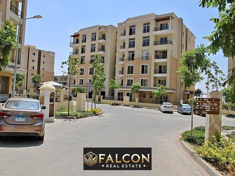 Apartment with a distinctive view for sale in the Fifth Settlement, area 113 square meters, and installments up to 12 years 0