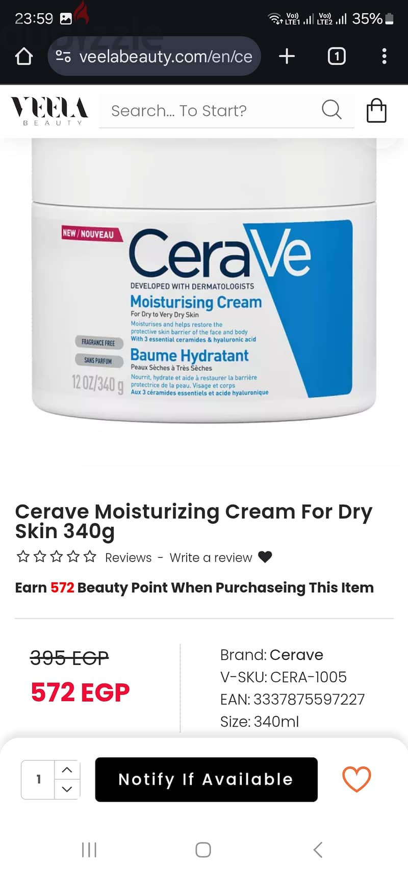 Cerave moisturiser 2