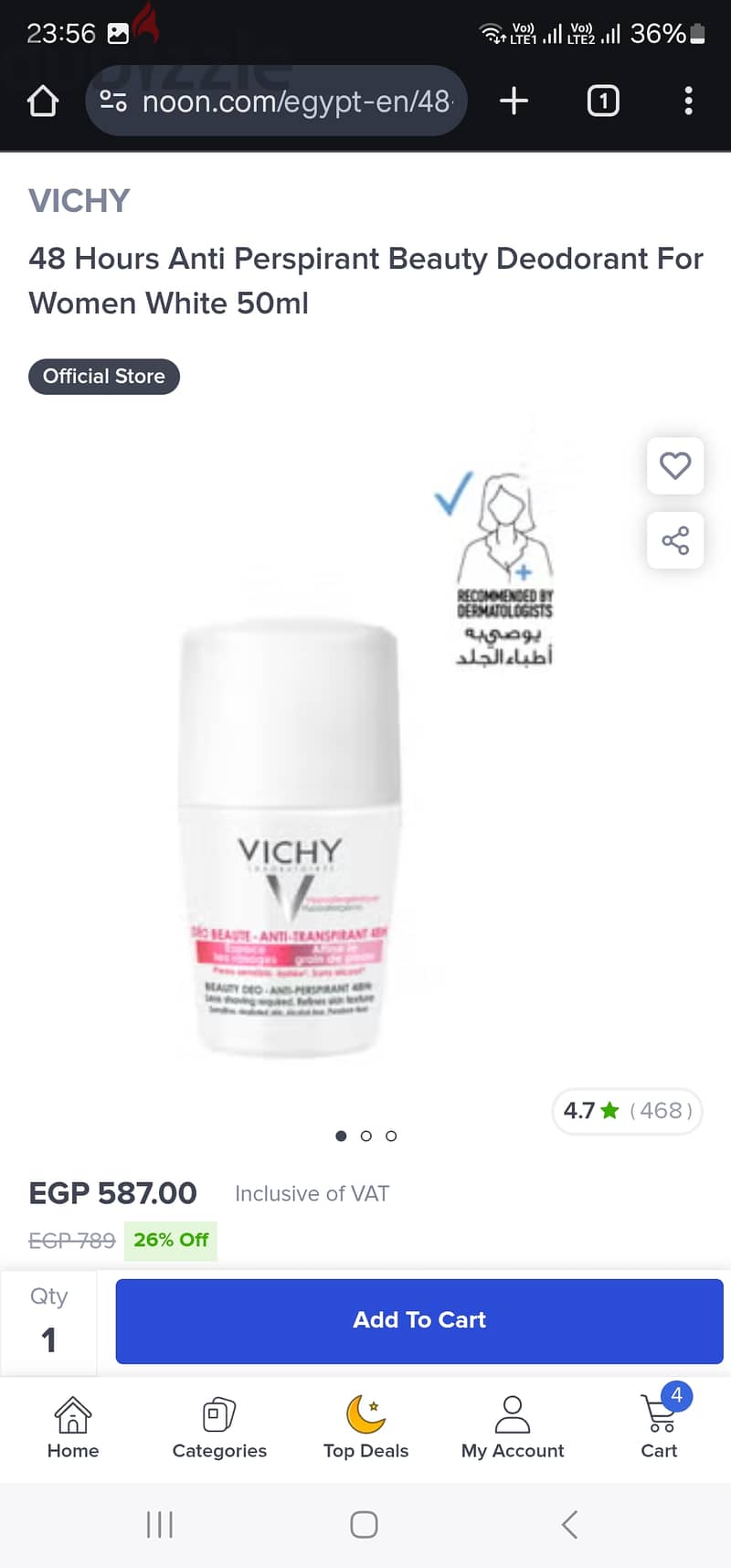 Vichy deodorant 2