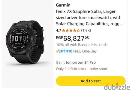 Garmin Fenix 7x Sapphire Solar