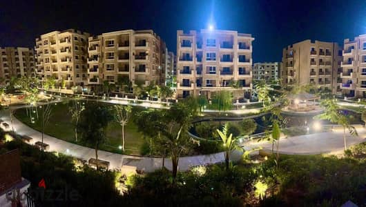 Apartment for sale 158 sqm with 50% cash discount  In the most vibrant and distinctive compound  Sarai Compound  In front of Madinaty on the Suez Road