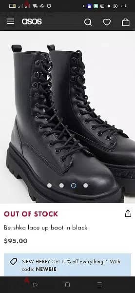 BERSHKA lace up BOOTS  Size 42