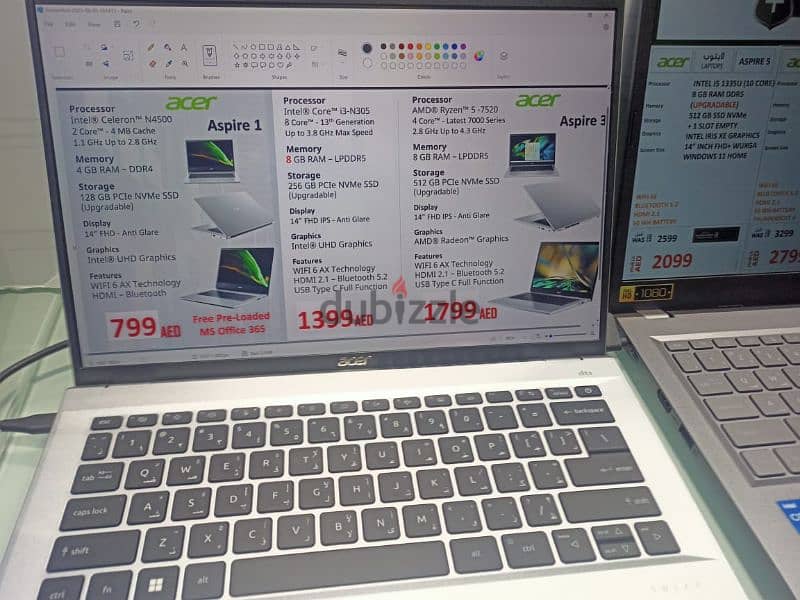 Acer aspire 314 جيل ١٣ gen 13 Core  i3  core  i5  core  i7 2