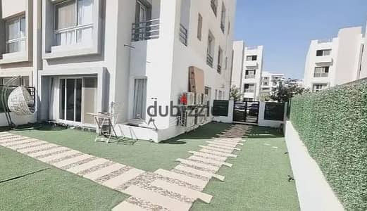 دوبلكس بحديقة 244م مفروش مودرن ايجار كمبوند هايد بارك Duplex rent Hyde Park