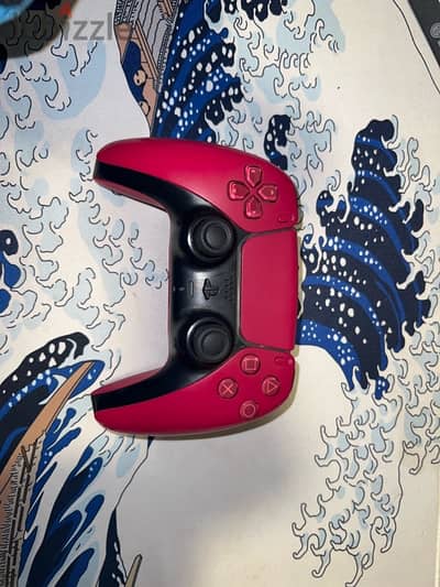 Red ps5 controller-دراع بلايستيشن ٥ احمر