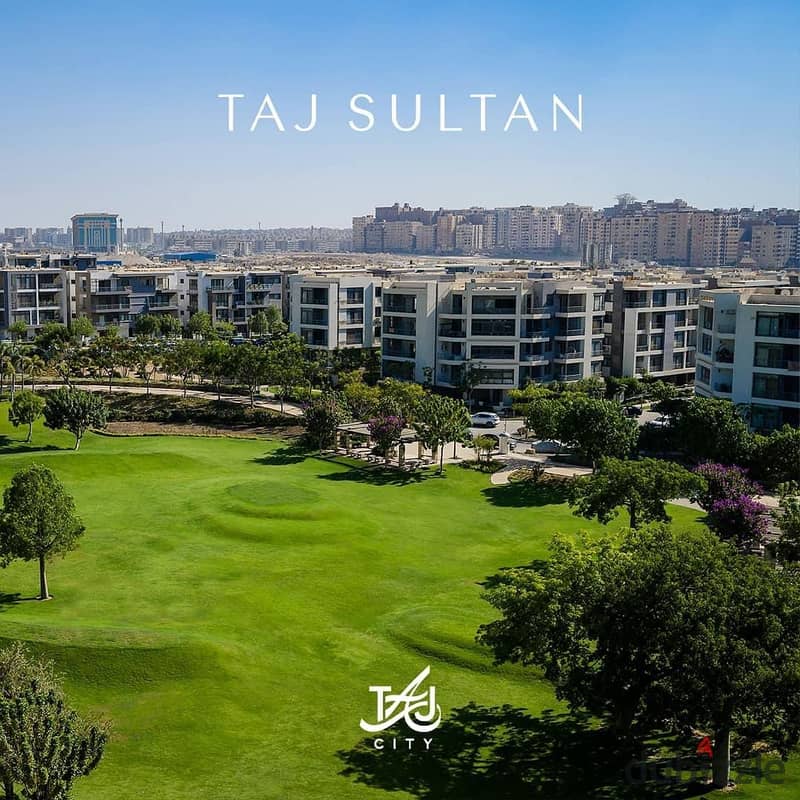 At a very special price, a 172-square-meter apartment, to be delivered in March, with a special view, in the Taj Sultan phase, inside Taj City, Fifth 0