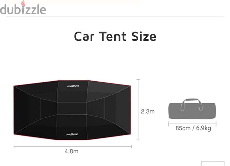 lanmodo car tent للصفوه 3