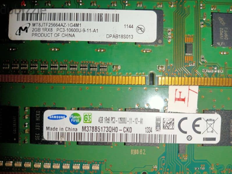 Samsung Ram & Micron Ram 2