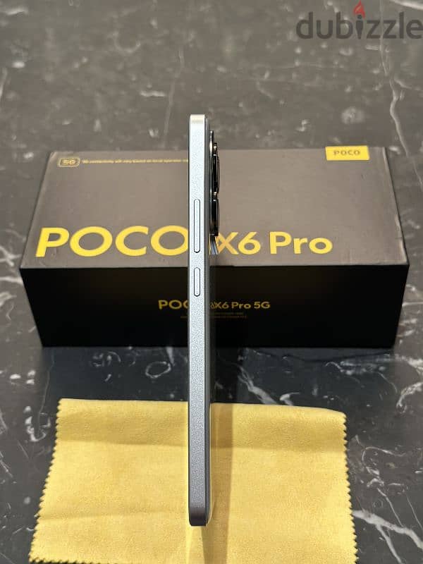 Poco X6 Pro 5G 512/12+12 RAM Grey Like new بوكو اكس ٦ برو حالة الجديد 5