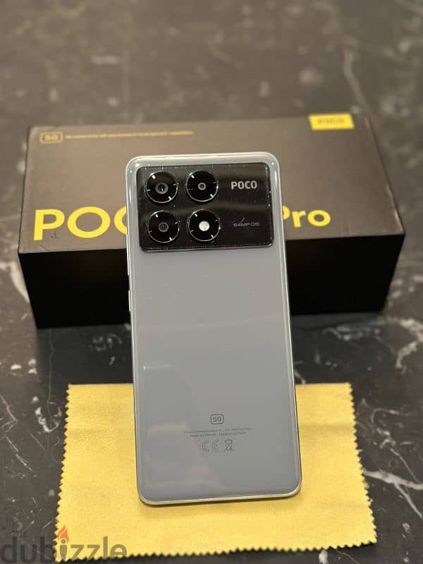 Poco X6 Pro 5G 512/12+12 RAM Grey Like new بوكو اكس ٦ برو حالة الجديد 7