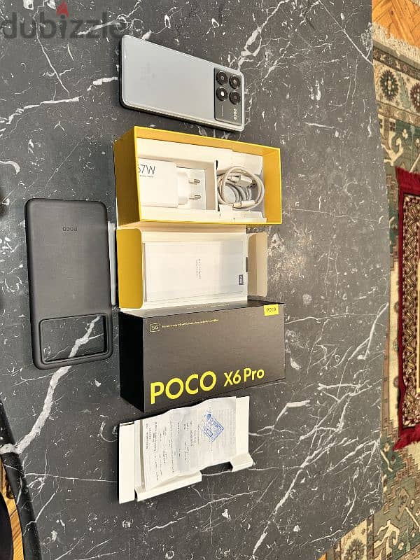 Poco X6 Pro 5G 512/12+12 RAM Grey Like new بوكو اكس ٦ برو حالة الجديد 8