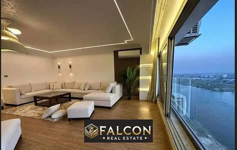 Studio 46 m on the Nile Corniche, Panorama View in Maadi, in installments and with the highest monthly return in USD , guaranteed investment, ready