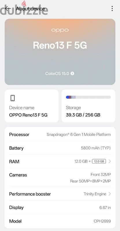 تليفون اوبو رينو 5g f13 8