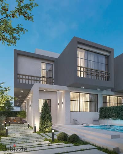 Villa with swimming pool ready for inspection for sale at the lowest price in New Zayed