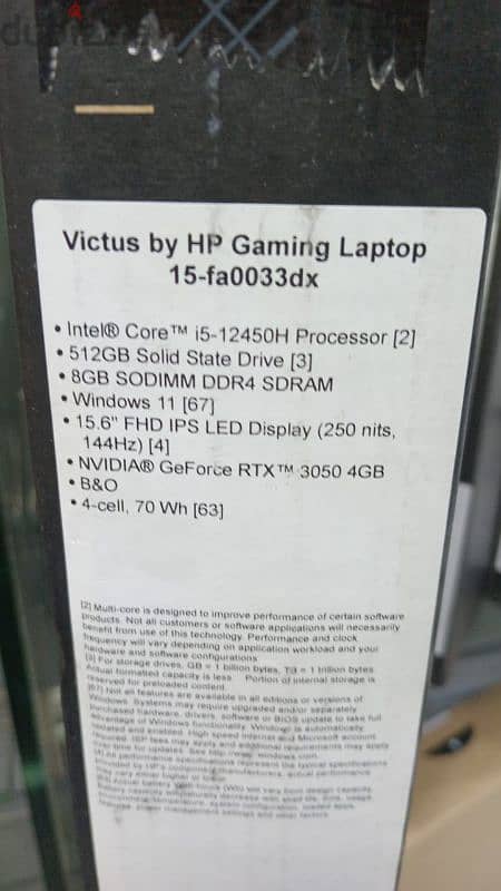 hp victus rtx3050 i5-12450 8 ram ssd512 0