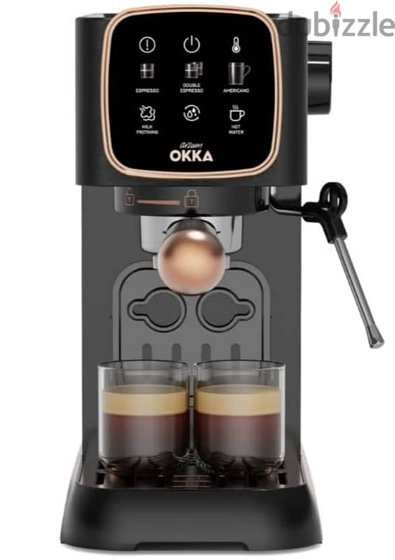 okka semi automatic espresso machine 0