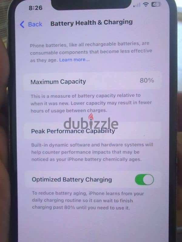 iPhone 11 pro max 64 gigabytes battery health 80% 7