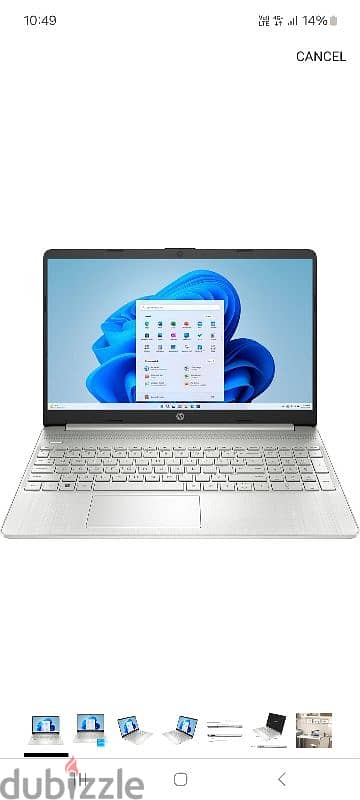 HP touch screen Laptop Core i3 - Ram 8GB (New)