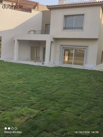 Large Plot . . rare 6 MASTER BEDROOMS VILLA in Palm Hills Katameya (PK 1) compound . . Brand new with amazing garden . . beside Villette Sodic بالم هيلز