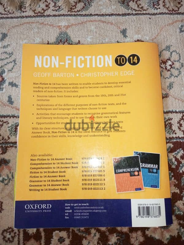 NON-FICTION  TO 14  GEOFF BARTON CHRISTOPHER EDGE  OXFORD 1