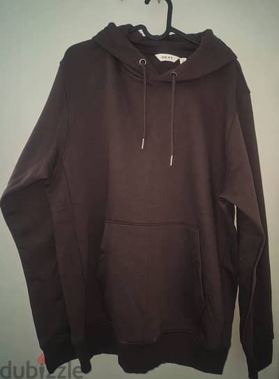 NEXT Brown Fleece-lined Hoodie