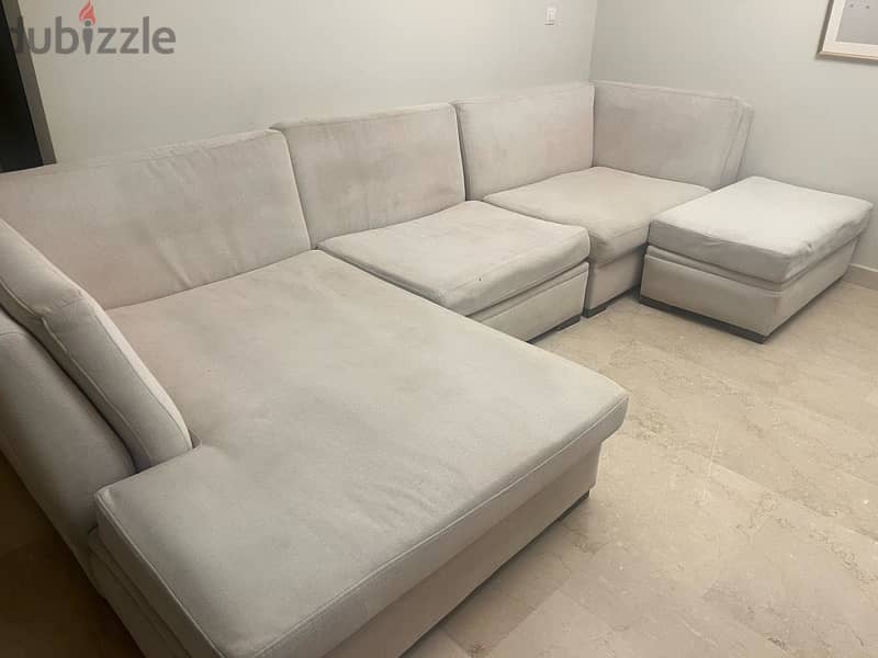 L shaped Couch for sale 1