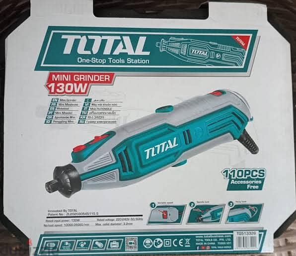 TOTAL TG513326 130W MINI GRINDER 0