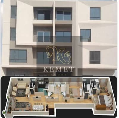 A 164 sqm apartment on a repeated floor, ready for immediate delivery with a 50% down payment and installment options for 18 months. Located in the Fi