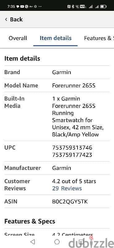 garmin smart watch 265S 4