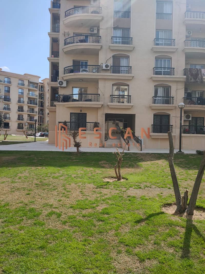 An apartment is available for sale in Al-Rehab 2, near Avenue Mall and the Eastern Market 0