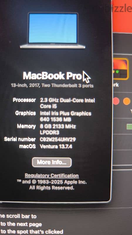 MacBook pro 13 2018 2