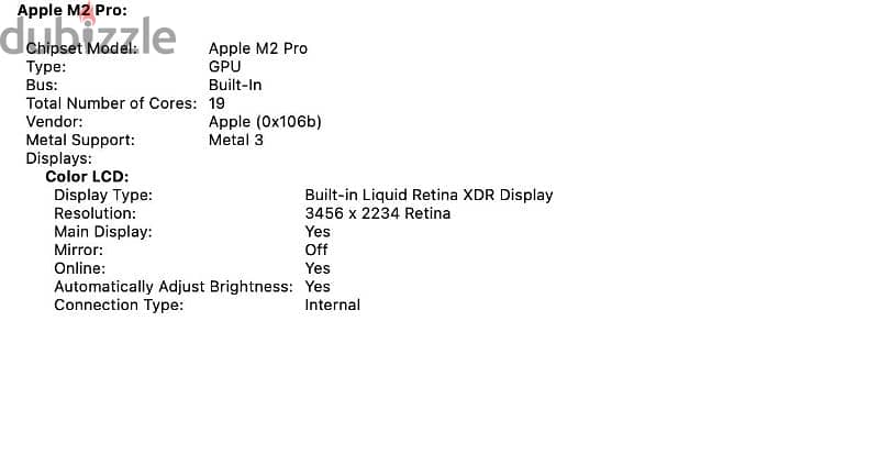 MacBook Pro M2 Pro (16انش) 2023 7