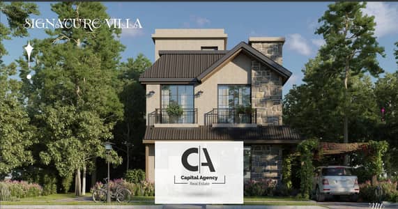 With a 50% cash discount, a fully finished villa with air conditioners in The Marq Compound in New Cairo - installments over 12 years with a 2.5% down