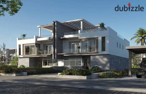 Villa for sale in Sheikh Zayed with a 5% down payment and installments over 10 years in front of beverly hills