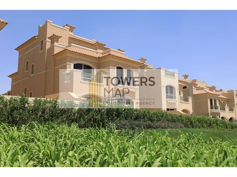 Town House Corner classic ready to move / Garden view / la vista city in new capital Near Hyde Park zed east ora Mountain View Palm Hills New Cairo 0