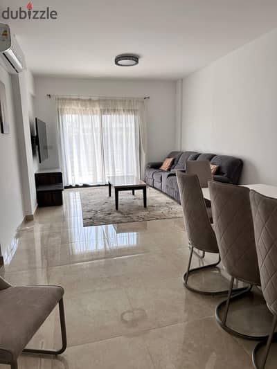 Ground apartment 122m fully furnished for rent in Marassem