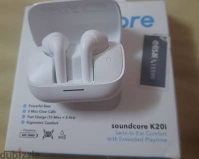 سماعة ايربود أنكر اصلي soundcore k20i استخدام شهرين