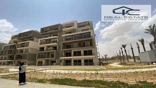 Corner apartment 172 m fully finished in prime location with lagoon view in phase Cleo Palm hills new cairo compound with down payment and instalment