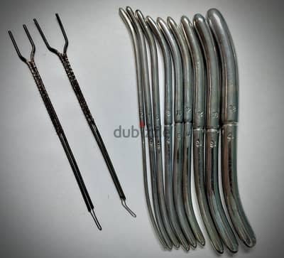 طقم هيجر موسعات رحم ١١ قطعة Hegar Uterine Dilator 11pcs