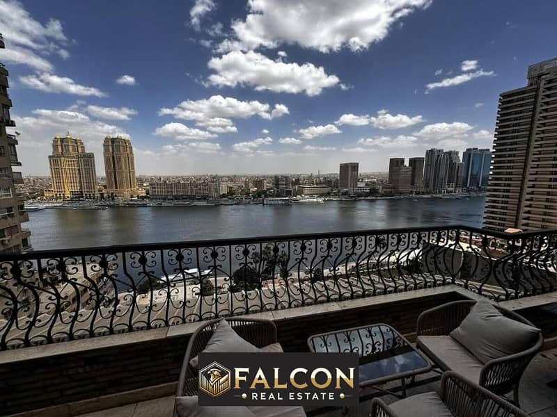 Apartment 430 meters on the Nile for sale, fully finished and with a panoramic view of the Nile directly in Maadi Nile Pearl Towers 0