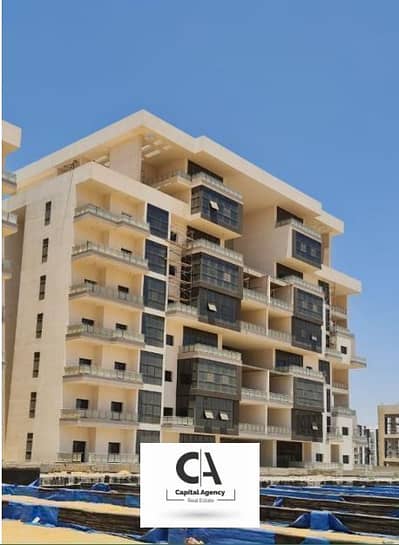 With only 5% down payment an apartment for Ready To Move  with finishing in Jade Compound in front of the Green River in the New Capital