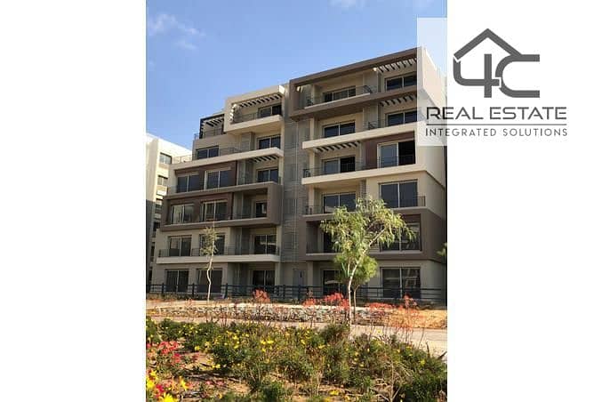 Apartment 156 m with garden fully finished in prime location for sale with down payment and instalment in palm hills new cairo compound 0