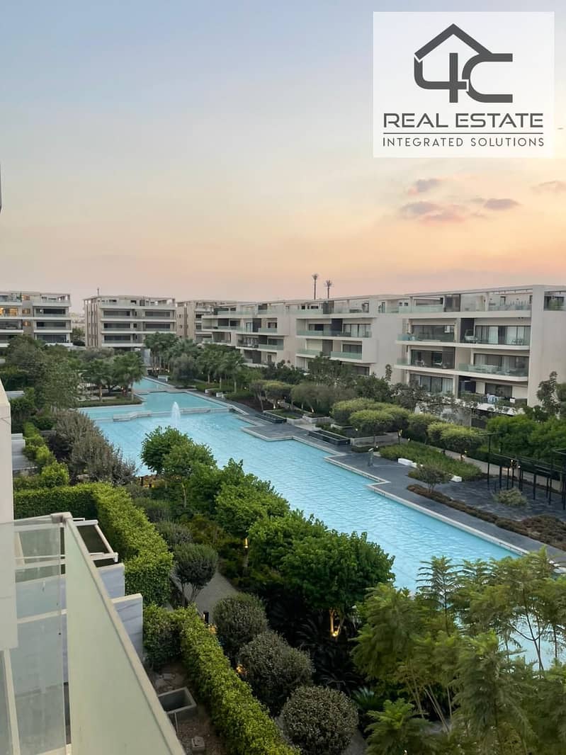 Apartment 131 m semi finished in prime location for sale with down payment and instalment in lake view  residence 2 compound new cairo delivery 2026 0