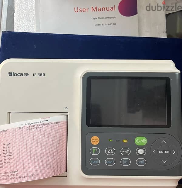 جهاز رسم قلب بيوكير ECG Biocare iE300 4