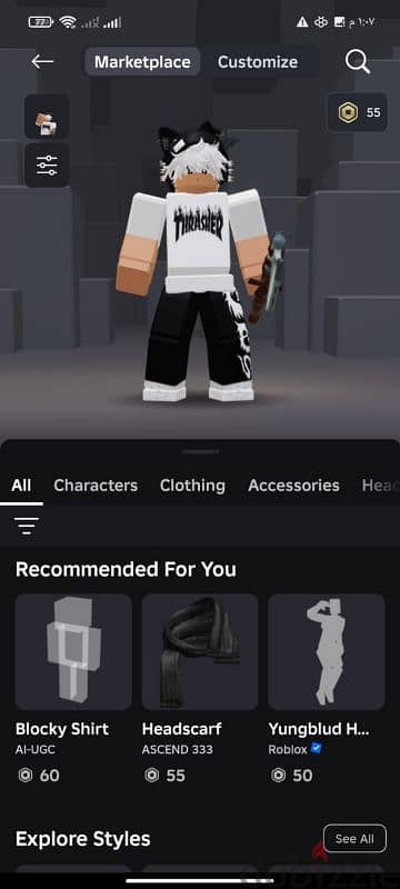 roblox حساب للبيع 1